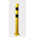 Poteau de protection jaune noir