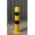 Poteau de protection jaune noir