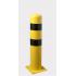 Poteau de protection jaune noir