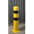 Poteau de protection jaune noir